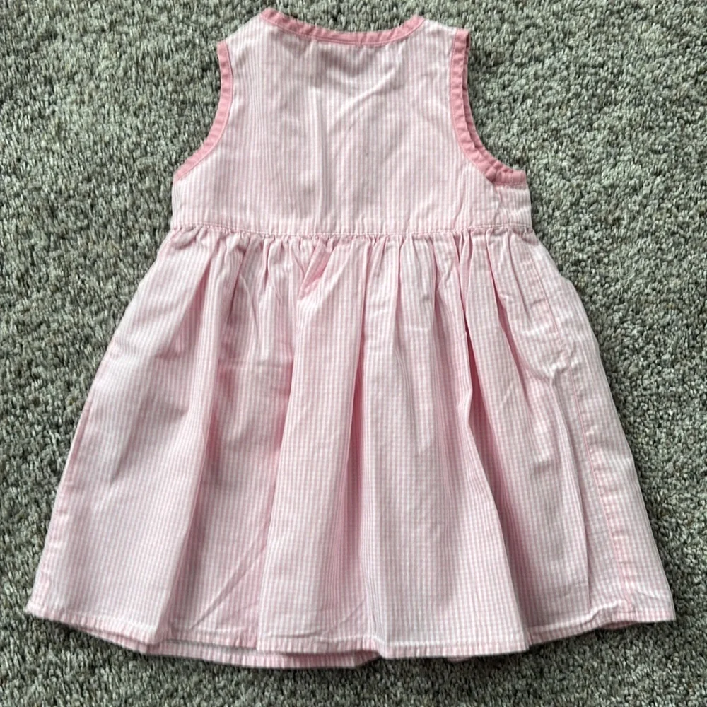Vintage Baby GAP White and Pink Gingham Sleeveless sundresses